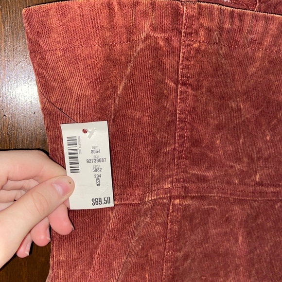 Dark Orange Button-Up Dress - Picture 5 of 6